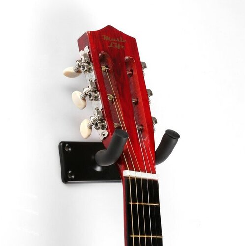 Держатель для гитары Music Life настенный, чёрный