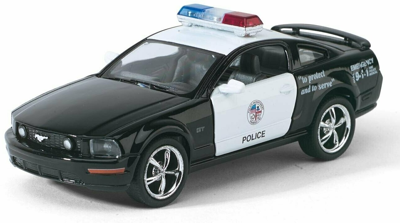 Модель машины KINSMART "FORD Mustang GT (Police) " инерция 1:38