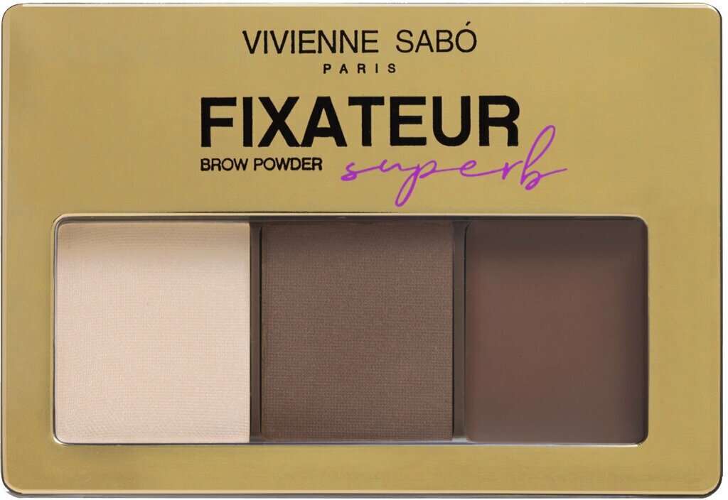 Набор для макияжа бровей Vivienne Sabo Fixateur Superb тон 02