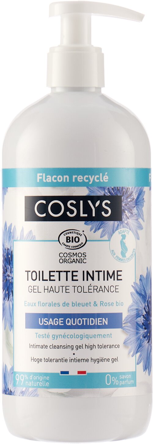 Coslys Гель для интимной гигиены Toilette Intime с гидролатом розы и василька, без отдушки, 450 мл