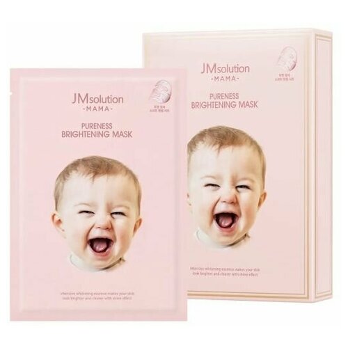 JMsolution тканевая маска для сияния кожи JM SOLUTION MAMA PURENESS BRIGHTENING MASK jmsolution набор гипоаллергенных масок для выравнивания тона кожи mama pureness mela clear mask