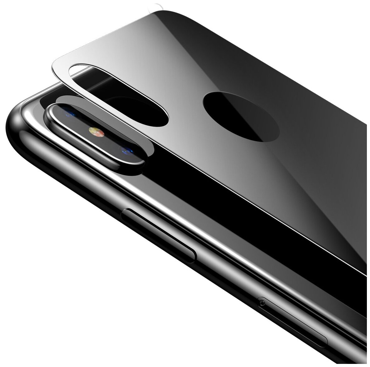 Защитное стекло Baseus (SGAPIPH65-BM01) для iPhone Xs Max (Black) - фото №4