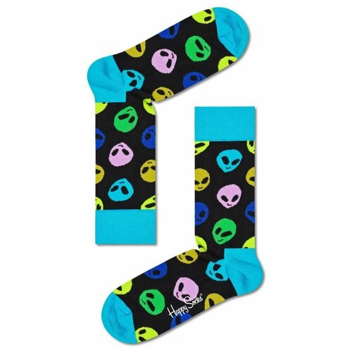 Носки Happy Socks, размер 29, черный, синий, мультиколор