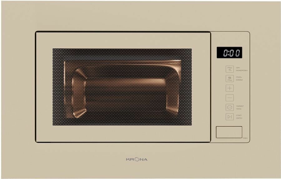 Встраиваемая микроволновая печь KRONA ESSEN 60 WH DOTS белый (31 л, диспл, гриль) - фотография № 2