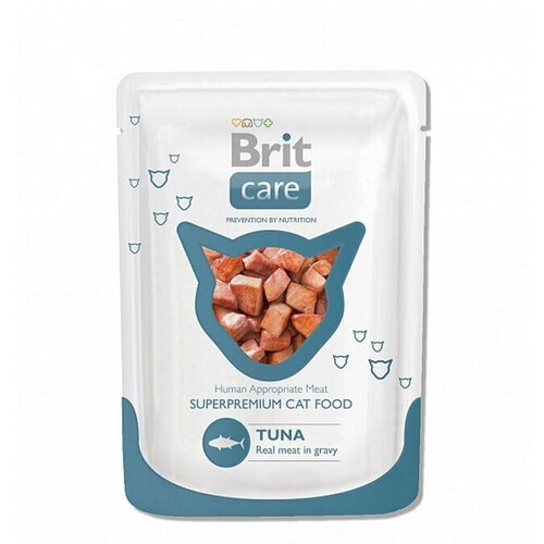 пауч для кошек brit care тунец 80г 3 шт Пауч для кошек Brit Care Тунец, 80г, 3 шт.