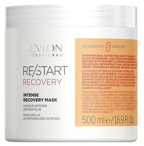 Revlon Restart Recovery: Интенсивная восстанавливающая маска для поврежденных волос (Intense Recovery Mask), 500 мл