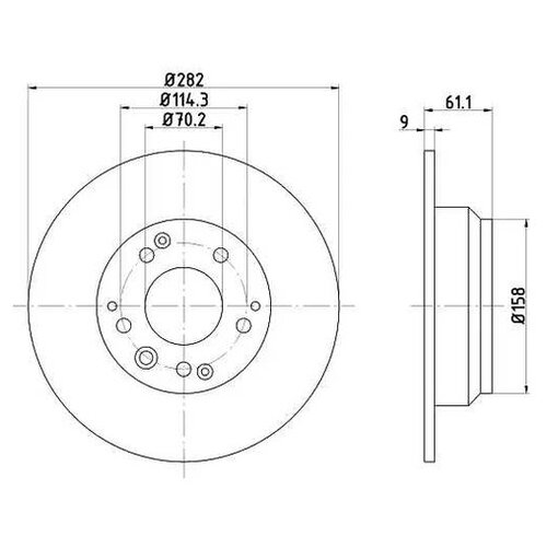 фото Тормозной диск nisshinbo nd8001k