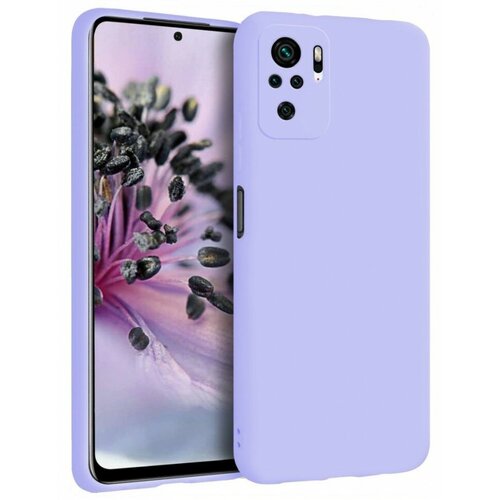 Накладка силиконовая Silicone Cover для Xiaomi Redmi Note 10 / Xiaomi Redmi Note 10S / Poco M5s сиреневая накладка силиконовая silicone cover для xiaomi redmi note 10 xiaomi redmi note 10s poco m5s сиреневая