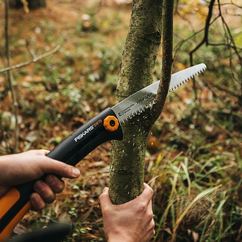 Пила садовая Fiskars Xtract (1000614) складная пластиковая рукоятка лезвие 255 мм - фотография № 8