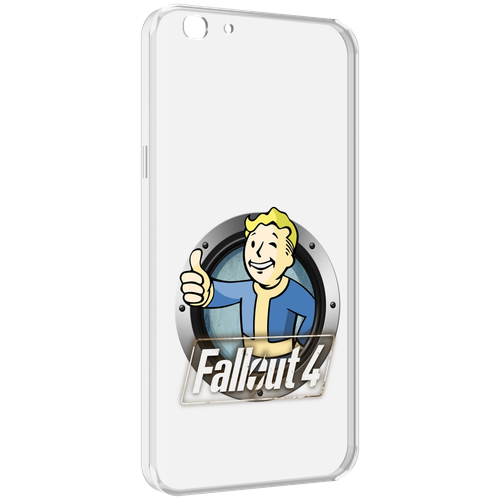 Чехол MyPads Fallout-4 для Oppo A77 / F3 (2017 год) задняя-панель-накладка-бампер