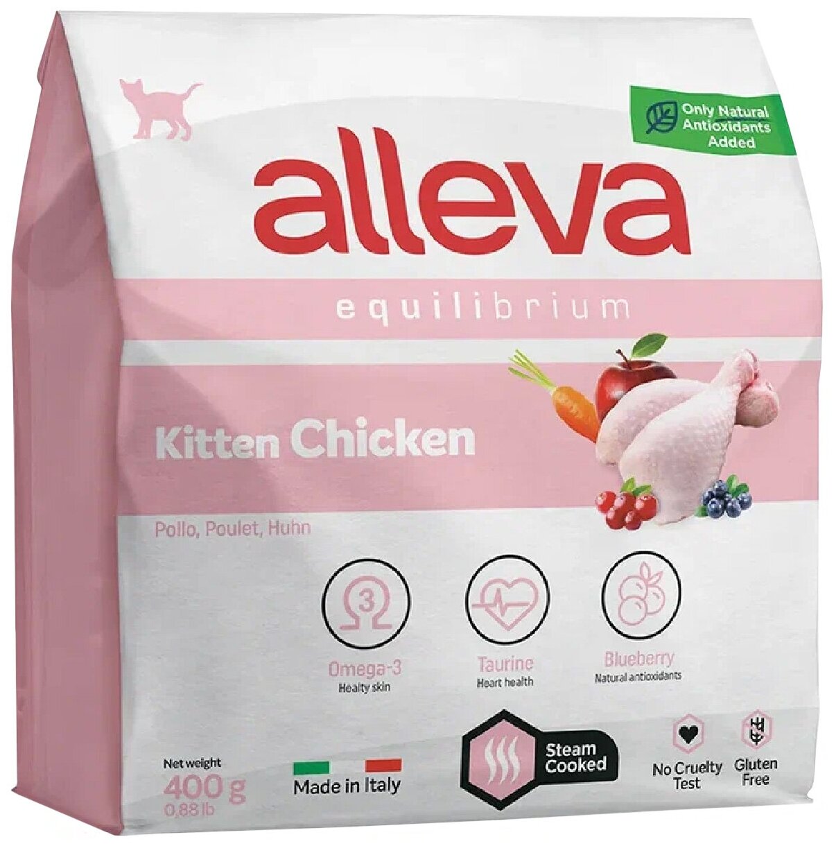 Сухой корм для котят ALLEVA EQUILIBRIUM CHICKEN KITTEN 0,4 KG Аллева корм Эквилибриум для котят и беременных кошек с курицей - фотография № 1