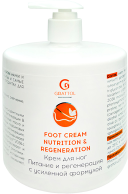 Grattol Premium Крем для ног "Питание и регенерация" 500мл