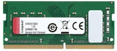 Оперативная память Kingston SO-DIMM DDR4 8Gb 2666MHz pc-21300 (KVR26S19S8/8)