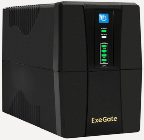 Изображение товара Блок бесперебойного питания ExeGate BNB-1000. LED. AVR.2SH. RJ. USB 2хSchuko EX292786RUS black