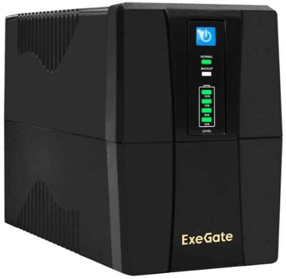 Блок бесперебойного питания ExeGate BNB-1000. LED. AVR.2SH. RJ. USB 2хSchuko EX292786RUS black