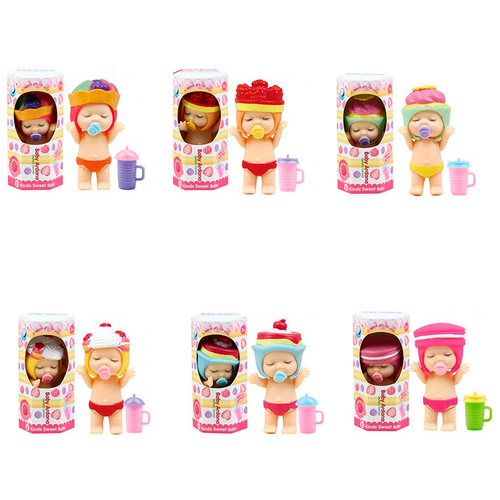 Купить Пупс-куколка в коробочке, серия Десерты , с акссесуарами, 12 шт в дисплее, Junfa Toys Ltd.