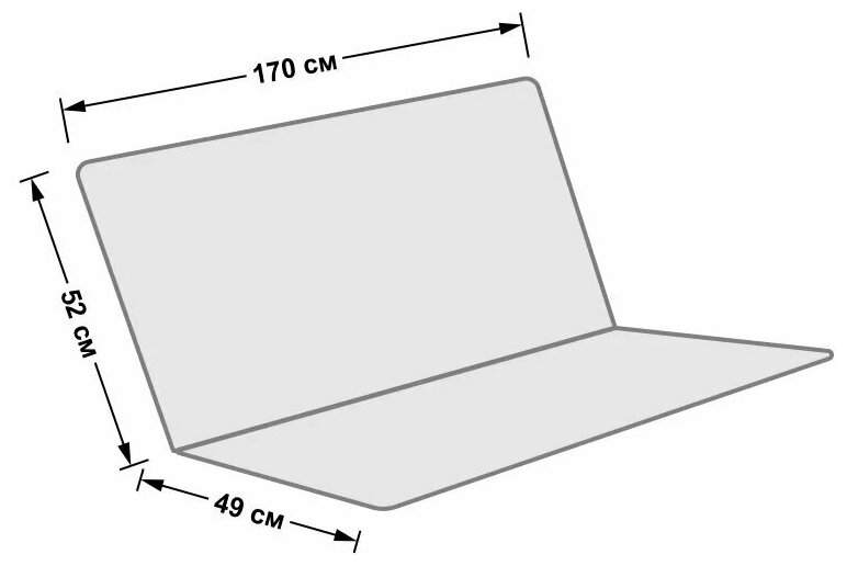 Усиленное тканевое сиденье для садовых качелей 1700x520/490 мм. (оксфорд 600, цифра), Tplus - фотография № 2