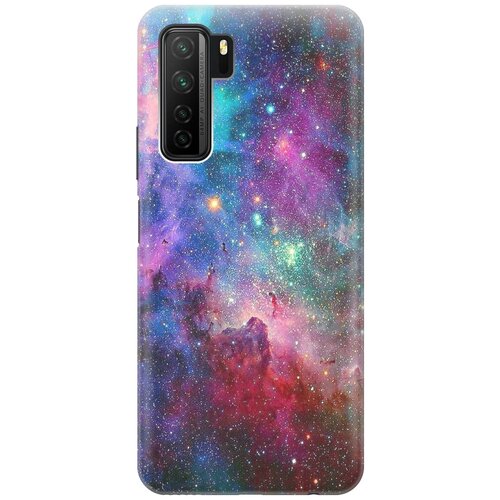 фото Ультратонкий силиконовый чехол-накладка для huawei nova 7 se / honor 30s с принтом "волшебный космос" gosso