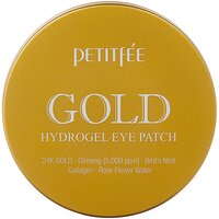 Патчи для глаз гидрогелевые PETITFEE, увлажняющие корейские, с золотом, набор 60 шт.