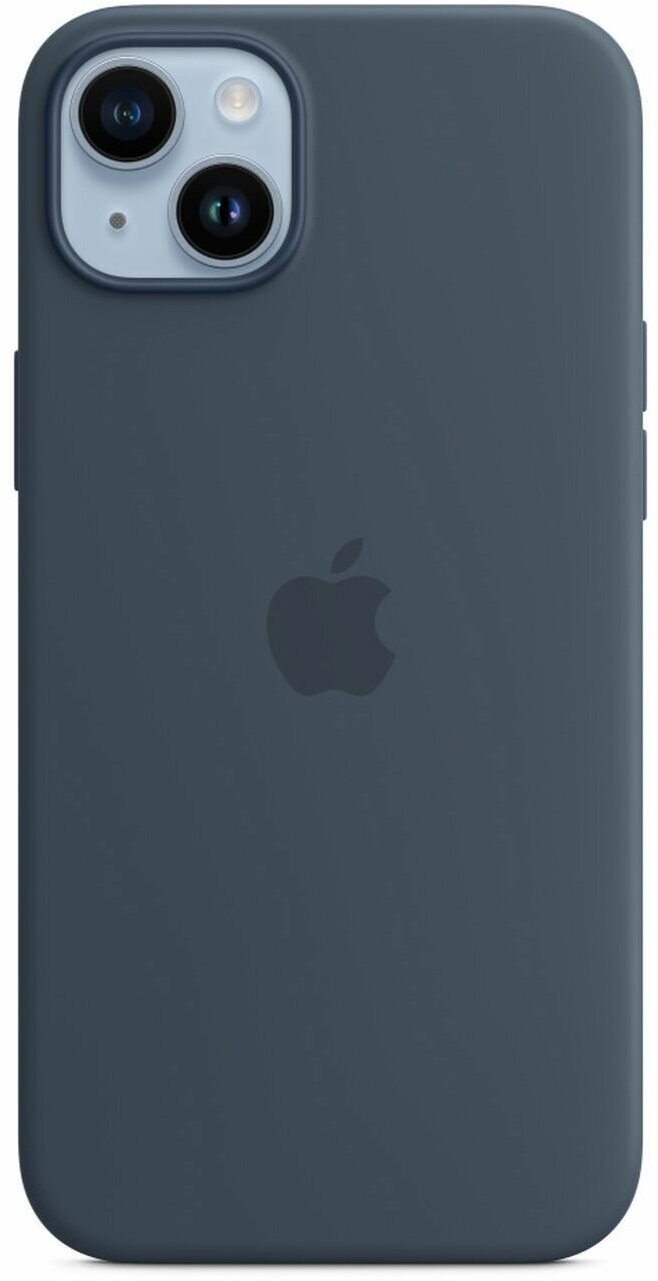 iPhone 14 Plus Silicone Case with MagSafe - Storm Blue