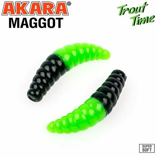 Силиконовая приманка Akara Trout Time MAGGOT 1,6 Shrimp 455 (10 шт)
