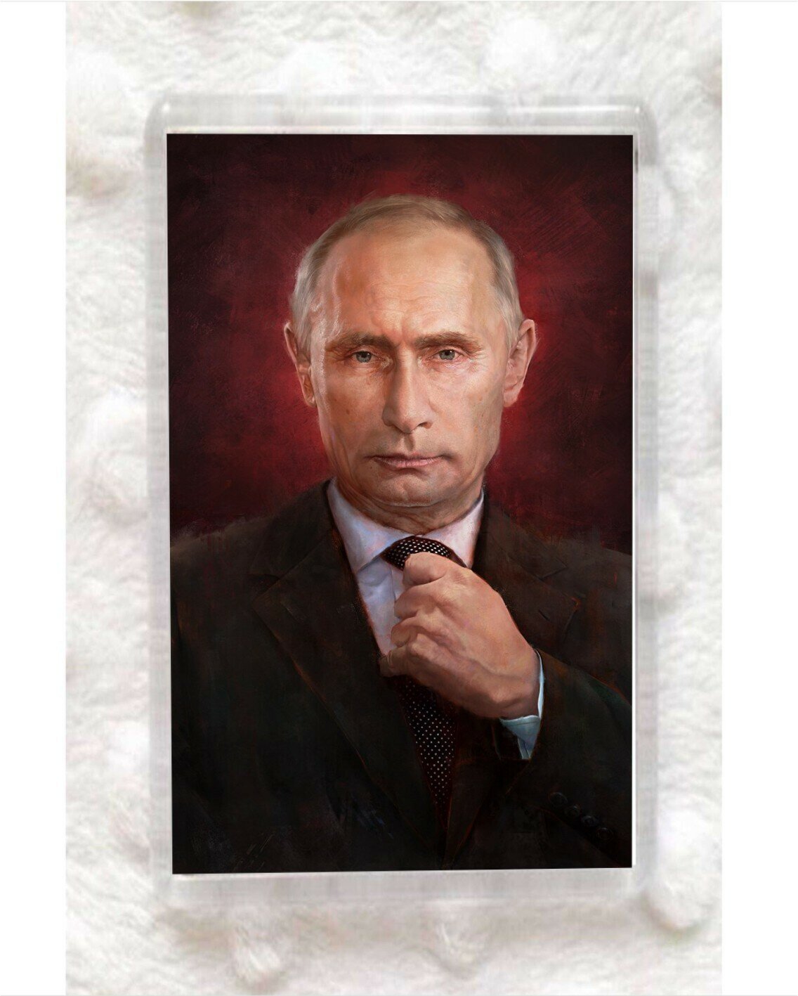 Магнит акриловый прямоугольный GOODbrelok принт "Путин" - П0018