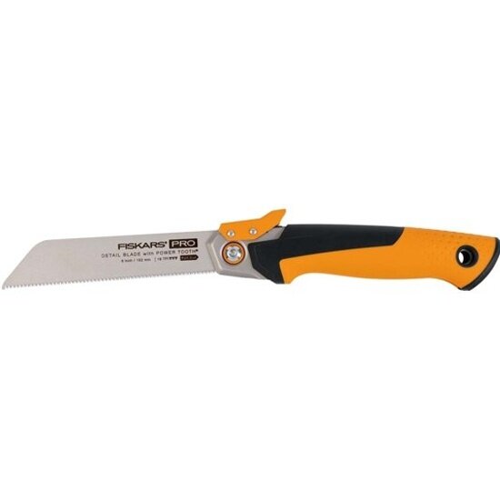 Пила Fiskars садовая Pro Power Tooth малый черный/оранжевый (1062932)