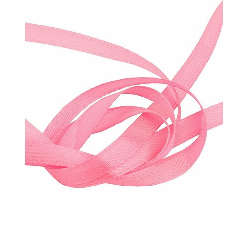 Лента атласная для вышивки, розовая, 6 мм, длина 21 м, 10 шт лента атласная для вышивки ширина 3 мм длина 795 м цвет ярко розовый