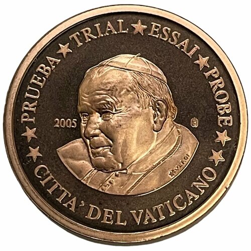 Ватикан 5 евроцентов 2005 г. (Флаг Евросоюза) Specimen (Проба) (Лот №2)