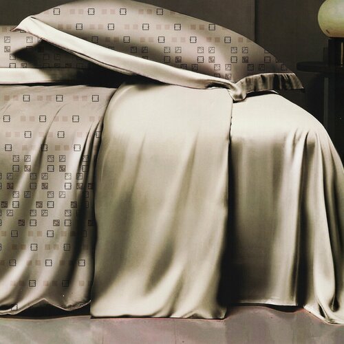 Постельное белье с одеялом Евро Сатин Люкс, Египетский хлопок, Наволочки 50х70