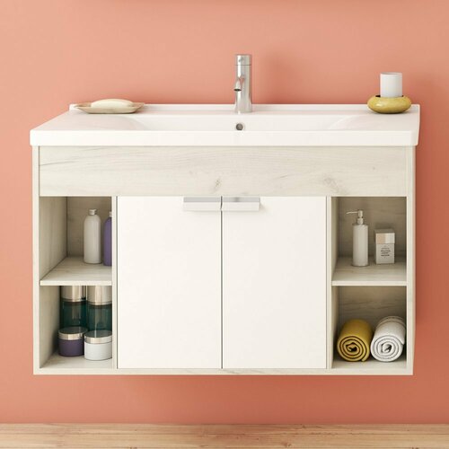 Тумба для комплекта AQUATON Флай 100 дуб крафт