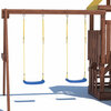 Фото #8 Деревянная детская игровая площадка CustWood Junior Color JC1 безопасный и комфортный игровой спортивный комплекс