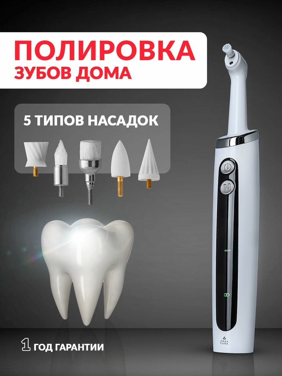 Электрическая зубная щетка для полировки зубов