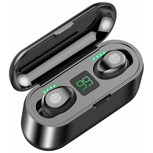 Наушники беспроводные наушники сенсорные с powerbank наушники F9 вакуумные 46000₽