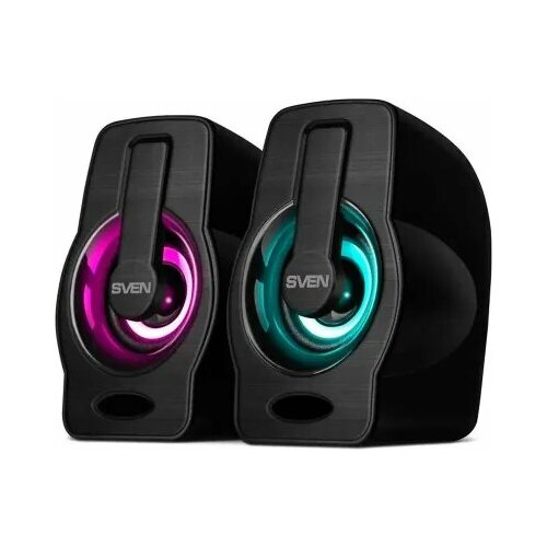 Компьютерная акустика 20 Sven 255 SV-020149 23 ВтRMS 100 Гц-20 КГц USB подсветка чёрная 155500₽