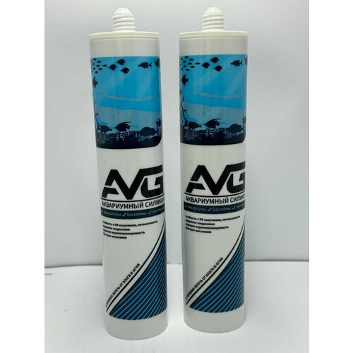 Герметик силиконовый AVG аквариумный прозрачный 280мл 2шт 920₽