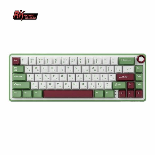 Проводная клавиатура Royal Kludge RK65 RGB Green Sand коричневые свитчи 549000₽