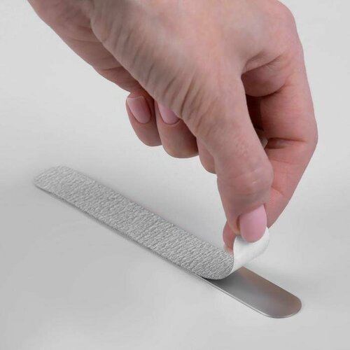 Сменный файл для пилки, на вспененной основе, 18 см, абразивность 180, цвет серый (10 шт)