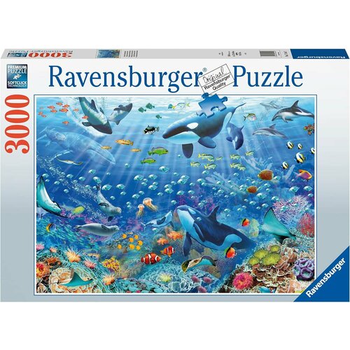 Пазл для взрослых Ravensburger 3000 деталей: Красочный подводный мир