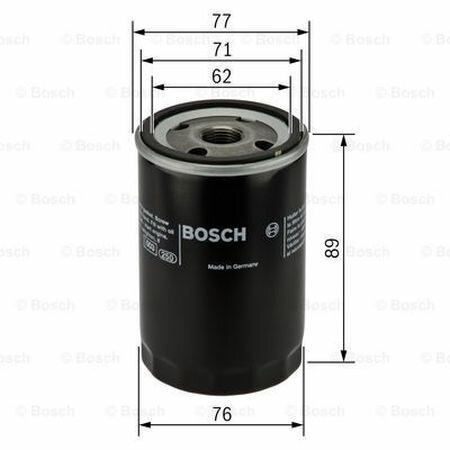 Фильтр масляный BOSCH 0 986 452 044