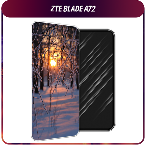 Силиконовый чехол на ZTE Blade A72/V40 Vita / ЗТЕ Блэйд А72/V40 Вита Зима 7 силиконовый чехол на zte blade a72 v40 vita зте блэйд а72 v40 вита закат в снежных горах прозрачный