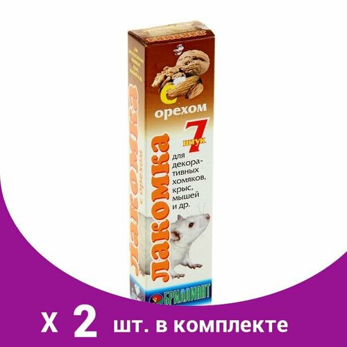 Лакомка 'Бриллиант' для хомяков, орехи, 7 шт, 80 г (2 шт)