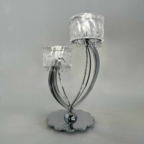 VANESSA Лампа настольная Notte Giorno Прозрачный кристалл Металл -хром 37000₽