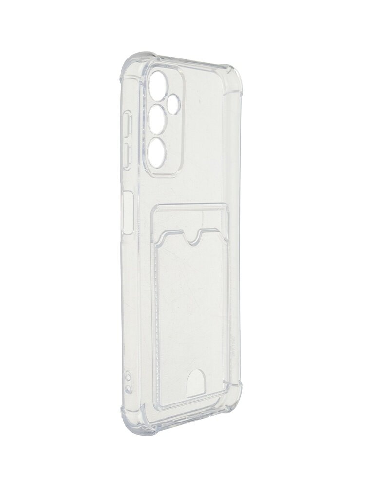 Чехол-накладка для Samsung Galaxy S24 Ultra с кардхолдером прозрачная