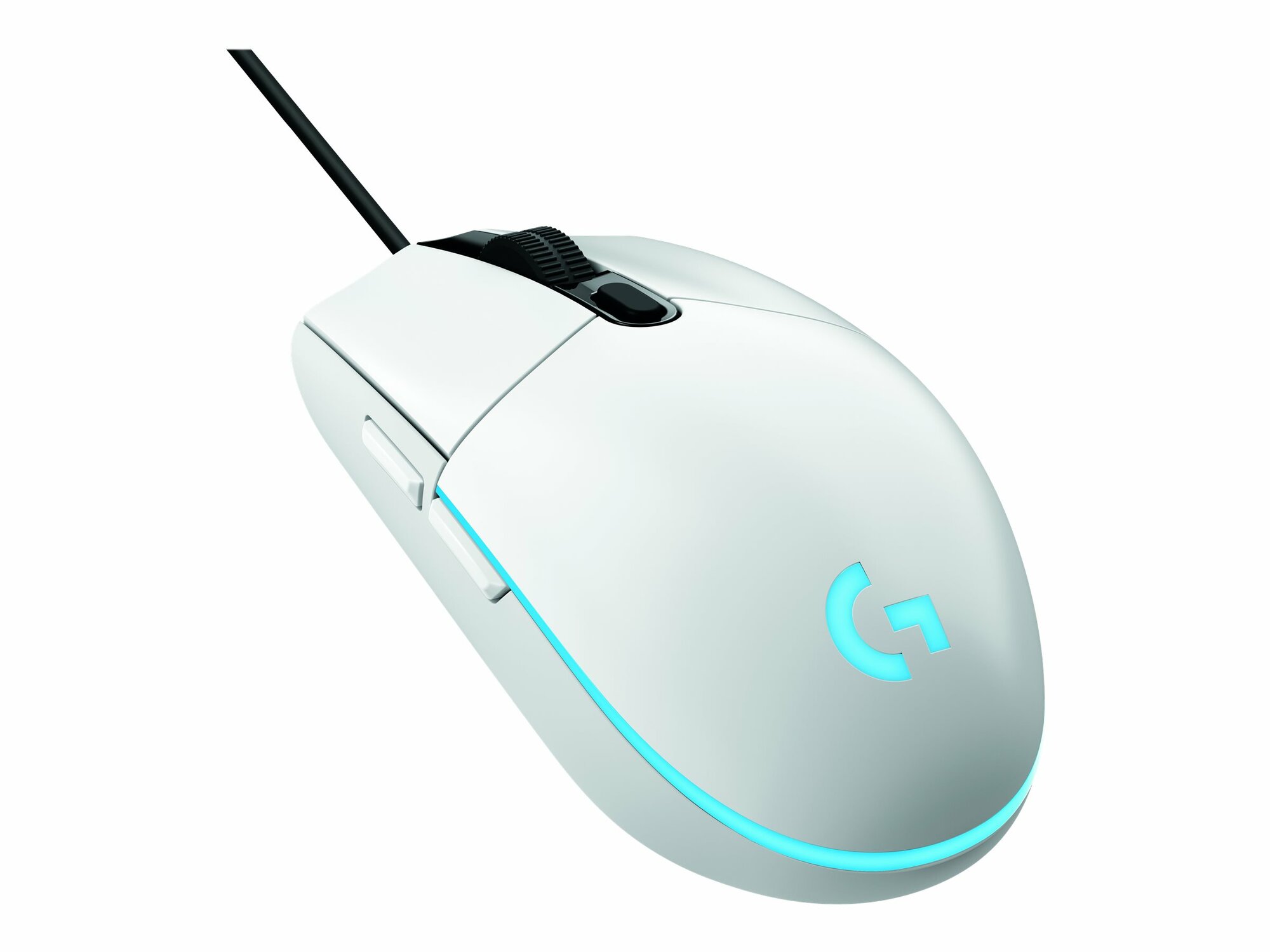 Игровая мышь проводная Logitech G102 Lightsync, с RGB-подсветкой, бесшумные клавиши, белый