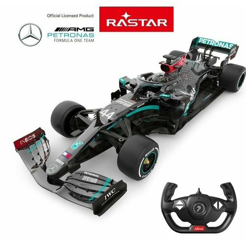 фото Радиоуправляемая модель болида формулы-1. rastar. мерседес "mercedes amg w11 № 44 льюис хэмилтон. (масштаб 1:18)