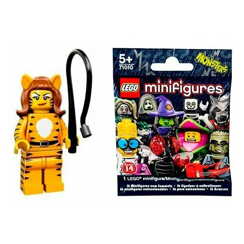 минифигурка lego collectable minifigures 71010 серия 14 монстры 7 дет Женщина-тигрица LEGO Collectable Minifigures 71010 Серия 14: лего Монстры