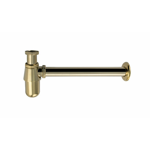 Металлический сифон для раковины цвета золото 1600₽