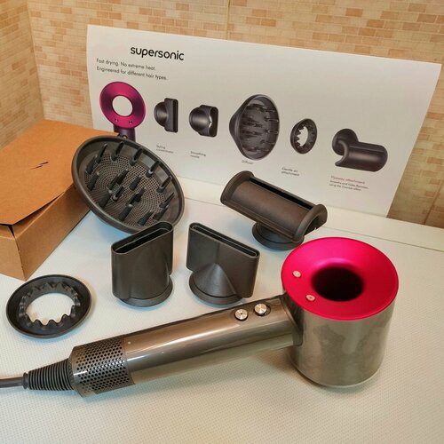 Профессиональный фен для волос HD08 Premium качество 5 насадок Малайзия 679000₽