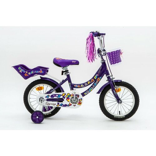 Велосипед 14 ZIGZAG FORIS фиолетовый 2024 велосипед 18 zigzag foris малиновый 2024